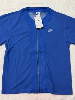 Nike Royal Blue Full-Zip Athletic Top